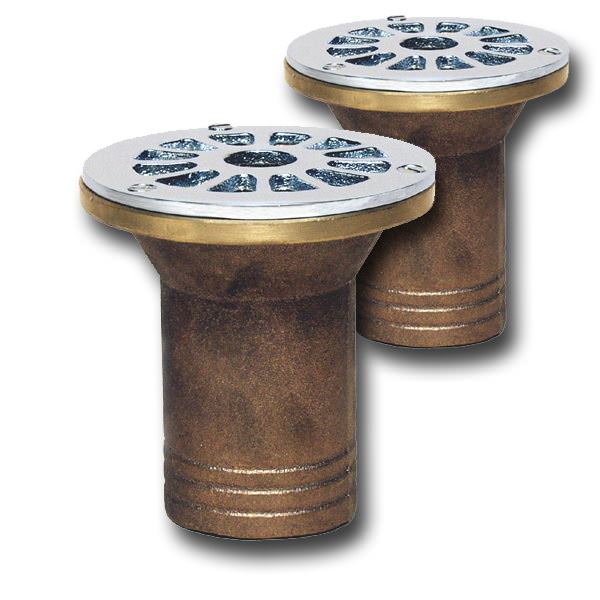 Bronze Top Cockpit Scuppers with Hose End