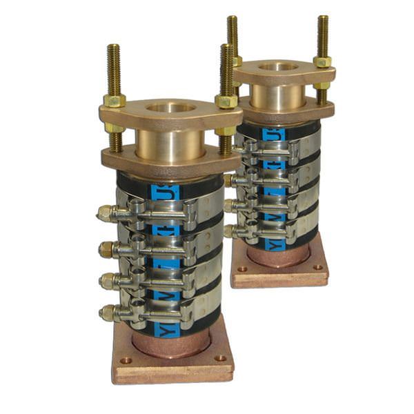 Complete Assembly Square Base Bronze Shaft Logs