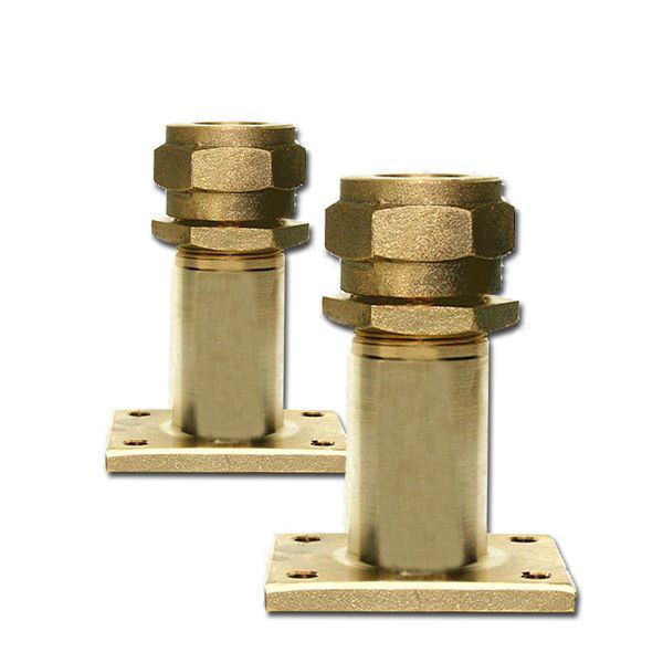 Outside Mount Rectangular Flange Bronze Rudder Ports