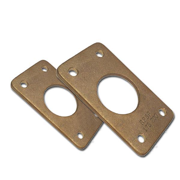 Rectangular Flange Bronze Rudder Port Backing Plates
