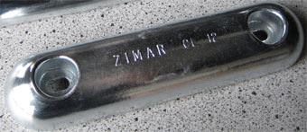 CL-12 Zimar Bolt On Drilled Plate Zinc Anode