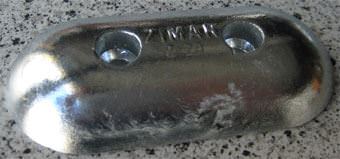 Z-20 Zimar Bolt On Drilled Plate Zinc Anode