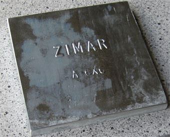 A-6X6 Zimar Bolt On Undrilled Plate Zinc Anode