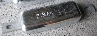 FE-9 Zimar Weld On Plate Zinc Anode