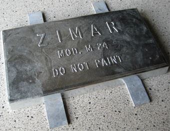 M-24 Zimar Weld On Plate Zinc Anode