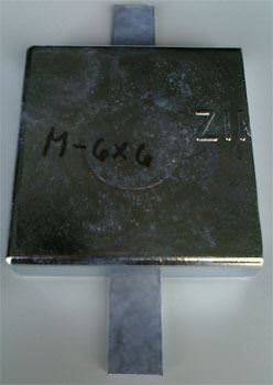 M-6X6 Zimar Weld On Plate Zinc Anode
