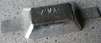 P-1.3K Zimar Weld On Plate Zinc Anode