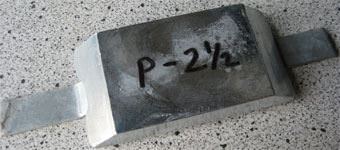 P-2.5K Zimar Weld On Plate Zinc Anode