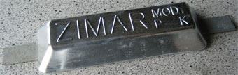 P-5K Zimar Weld On Plate Zinc Anode