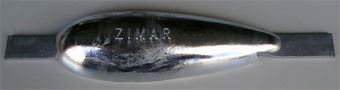 Z-4 Zimar Weld On Plate Zinc Anode