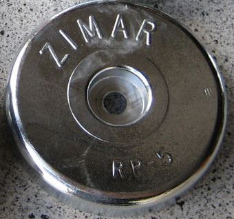 RP-5 Zimar Round Plate Zinc Anode