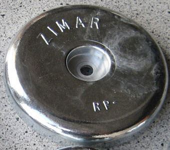 RP-7HD Zimar Round Plate Zinc Anode
