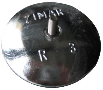 R-3 3-11/16" Zimar Rudder Zinc Anode