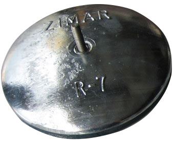 R-7 6-1/2" Zimar Rudder Zinc Anode