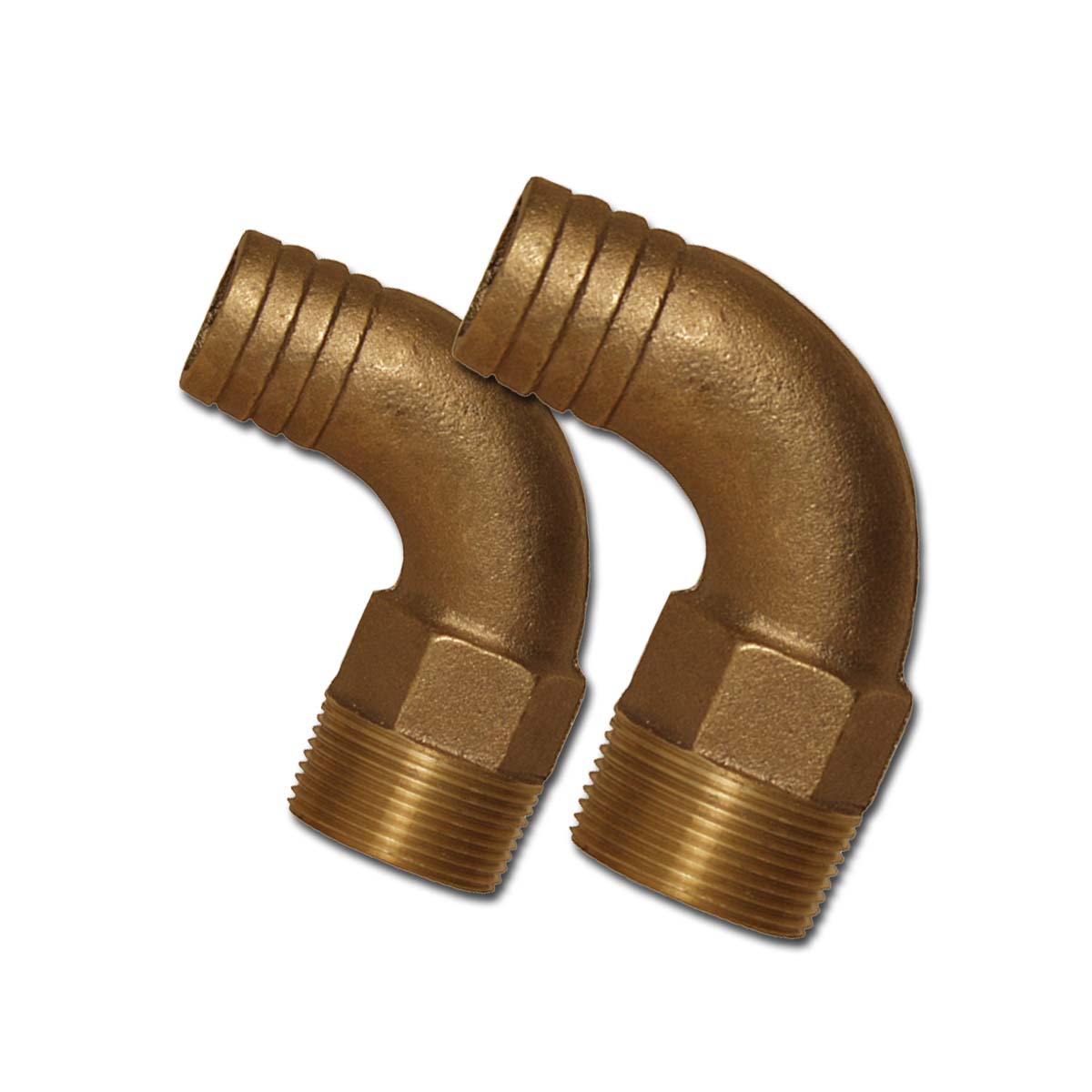 00HN75E 90 Degree Bronze Pipe to Hose Adapters