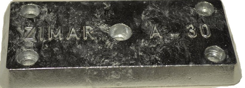 A-30 Zimar Bolt On Drilled Plate Zinc Anode