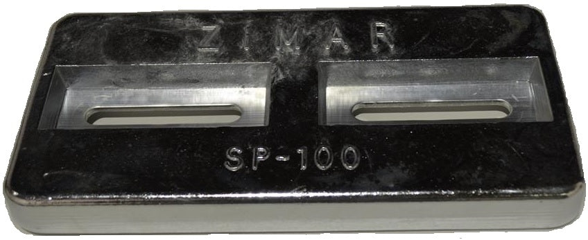 SP-100 Divers Plate Zimar Bolt On Drilled Plate Zinc Anode