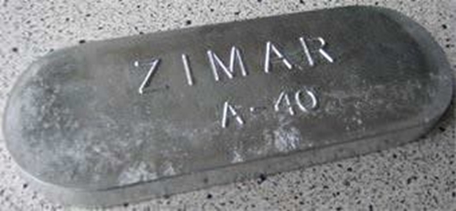 Picture of M-40 Zimar Weld On Plate Zinc Anode