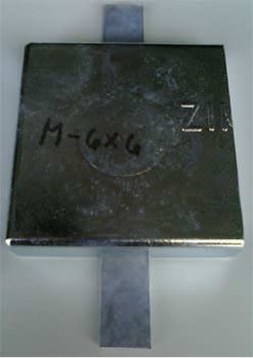 Picture of M-6X6 Zimar Weld On Plate Zinc Anode