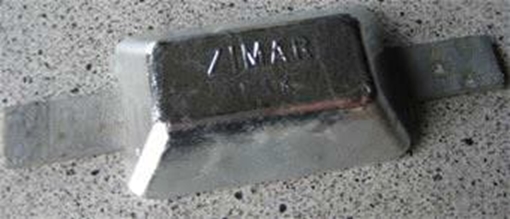 Picture of P-1.3K Zimar Weld On Plate Zinc Anode