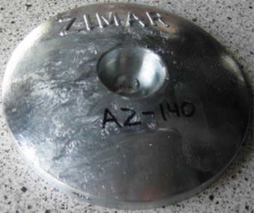 Picture of AZ-140 Zimar Round Plate Zinc Anode