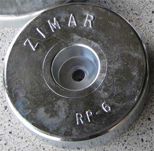 Picture of RP-6S Zimar Round Plate Zinc Anode