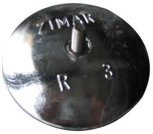Picture of R-3 3-11/16" Zimar Rudder Zinc Anode