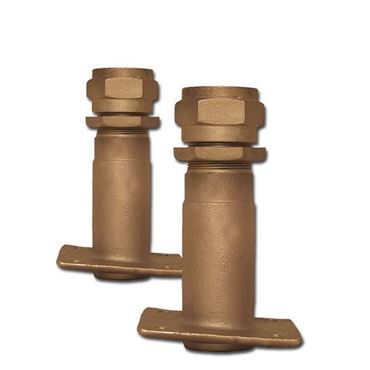 Picture for category Outside Mount Square Flange Angled Bronze Rudder Ports